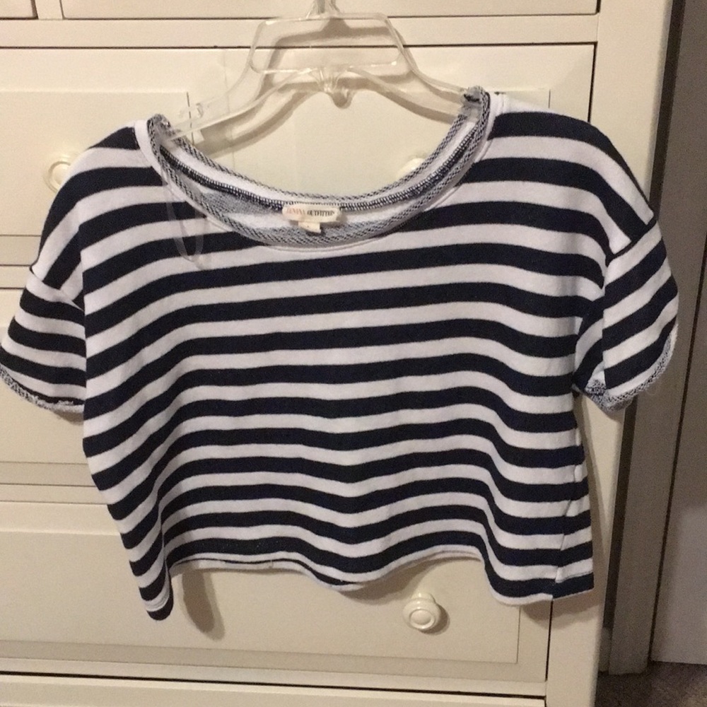 striped crop top